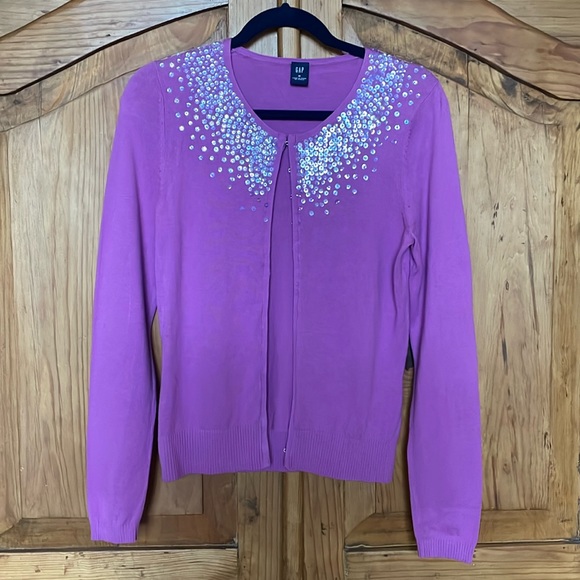 Vintage Sequined Gap Cardigan - Picture 1 of 3
